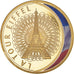 França, medalha, Les Emblèmes Français, La Tour Eiffel, MS(65-70), Cobre