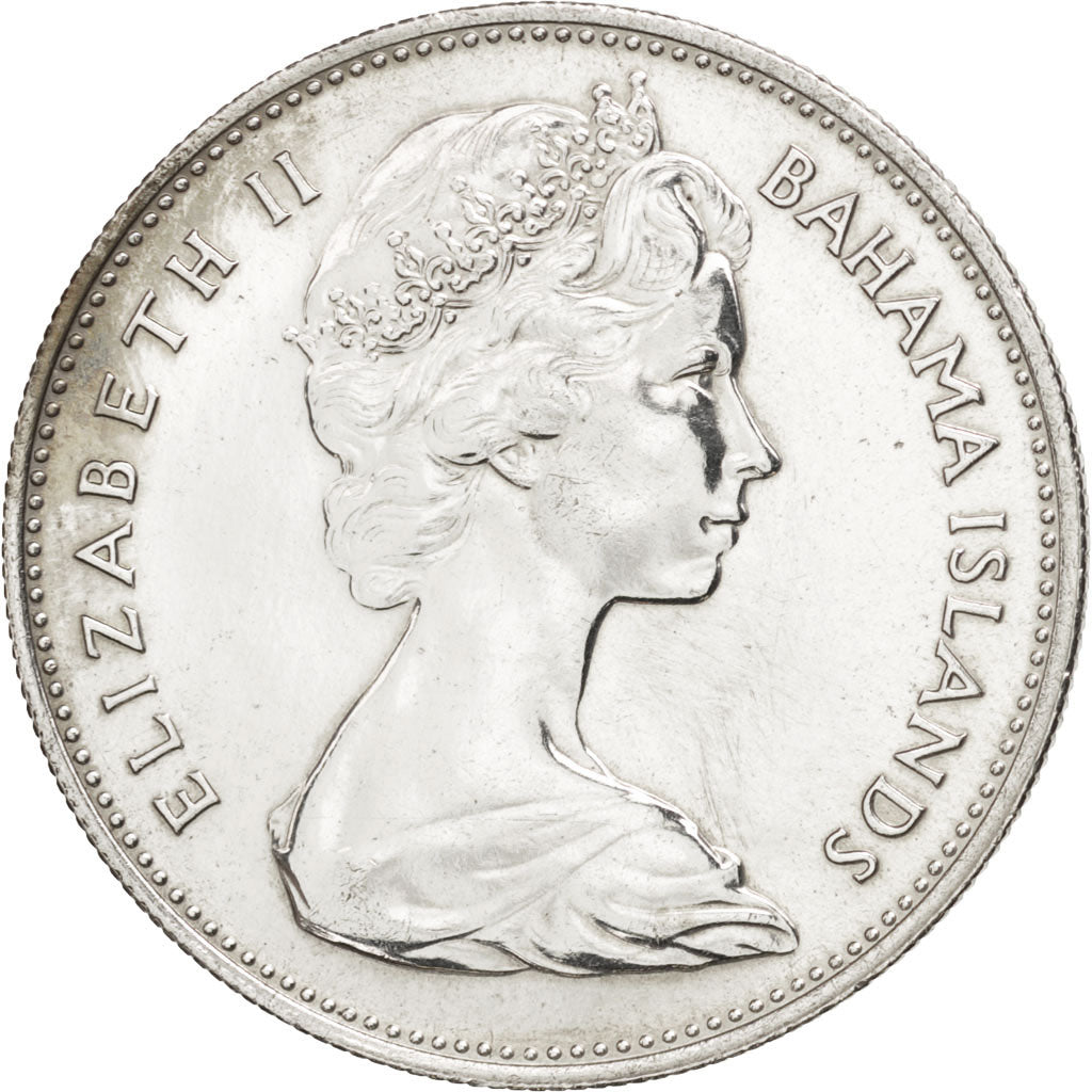 Bahamas, Elizabeth II, Dollar, 1969, SPL, Argento, KM:8
