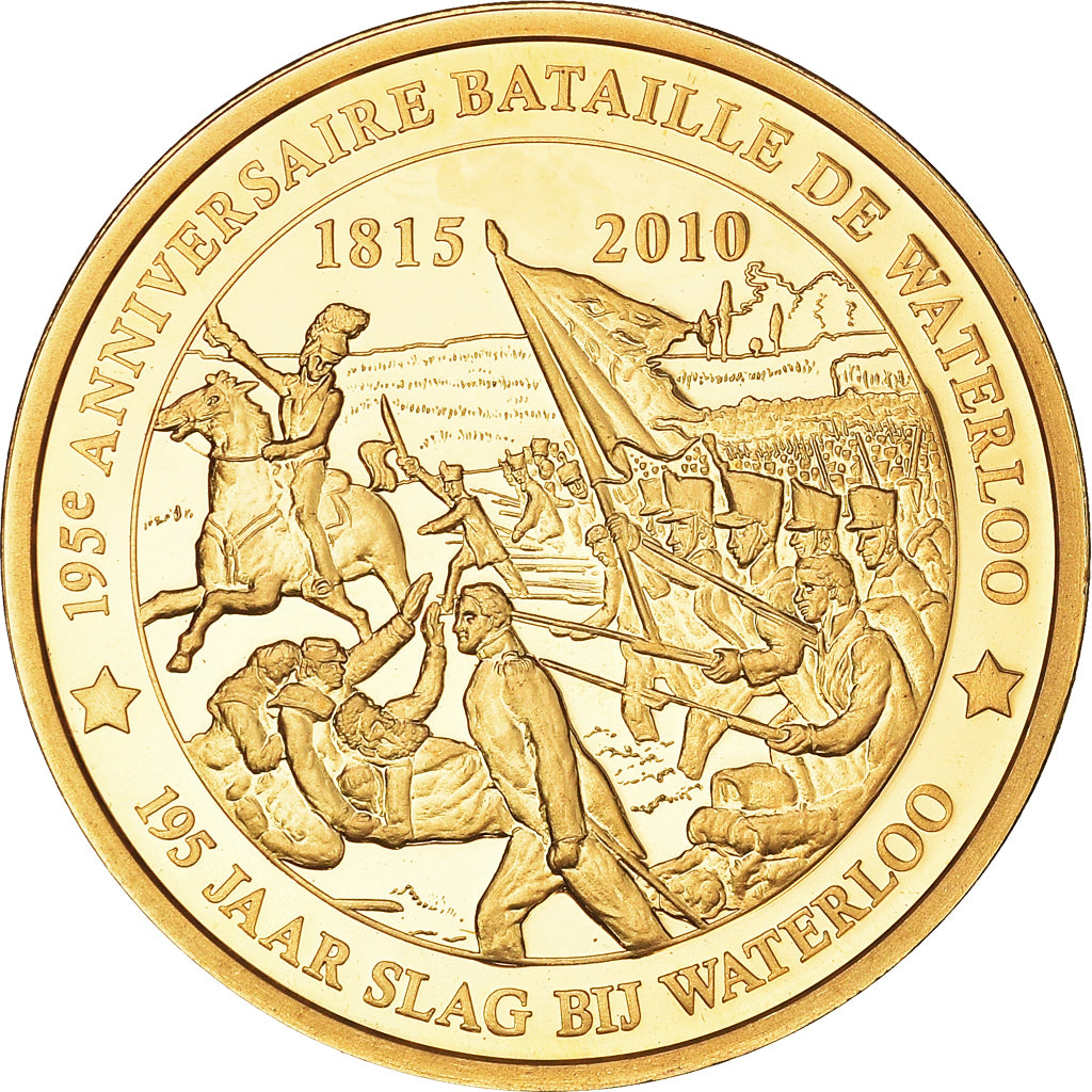France, Token, 195ème anniversaire de la bataille de Waterloo, 2010, MS(63)