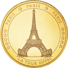 Francia, ficha, Paris - La Tour Eiffel, FDC, Rame dorato