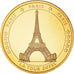 Francia, ficha, Paris - La Tour Eiffel, FDC, Rame dorato