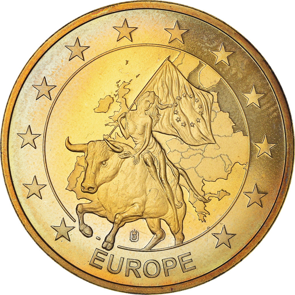 Frankrijk, Token, Bratislava Castle, FDC, Copper Gilt