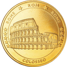 France, Token, Coliseum, MS(65-70), Copper Gilt