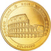 France, Token, Coliseum, MS(65-70), Copper Gilt