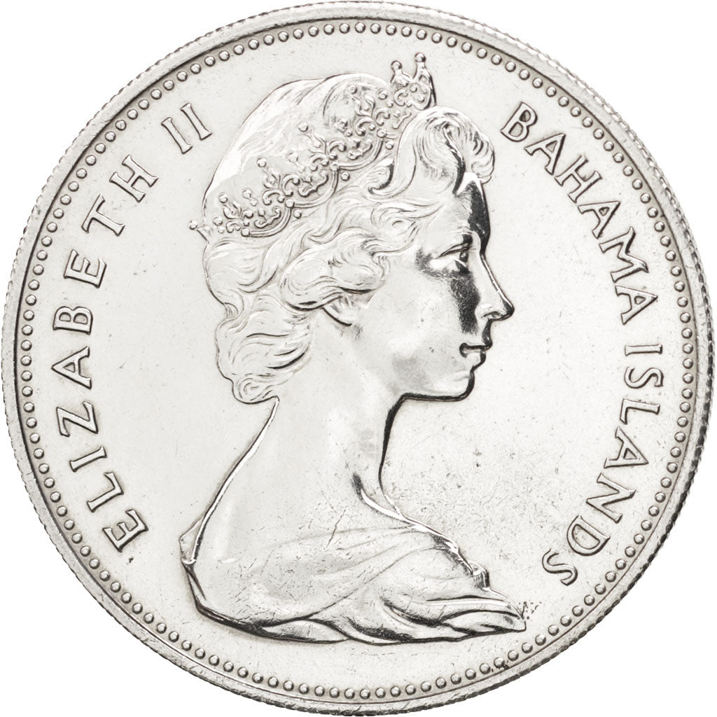 Bahamas, Elizabeth II, 2 Dollars, 1969, SPL, Argento, KM:9