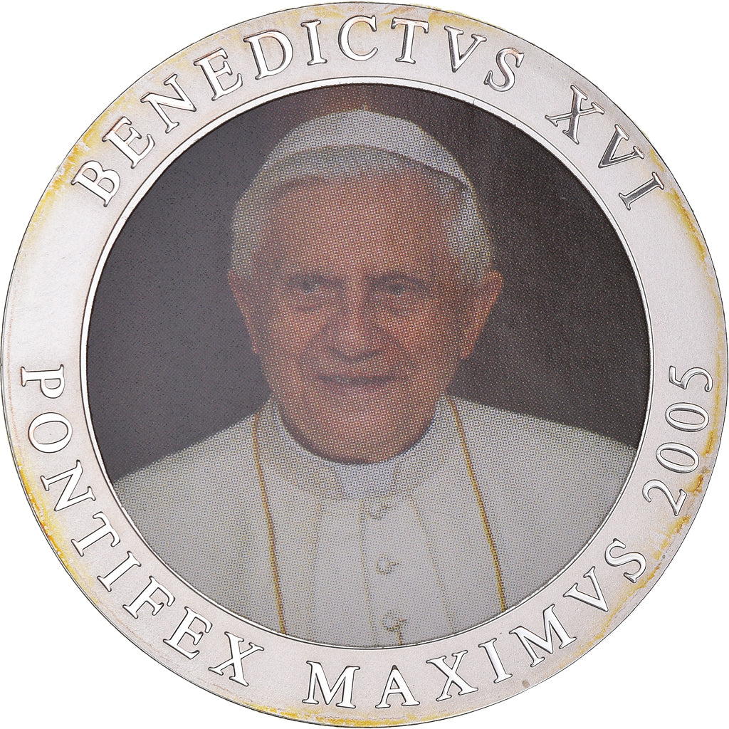 Vatican, Medal, Le Pape Benoit XVI, Religions & beliefs, 2005, MS(64), Copper