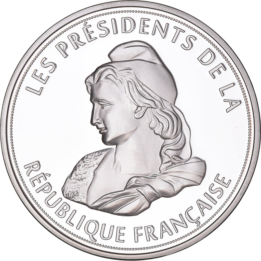 Francia, medalla, Les Présidents de la République Française, FDC, Cobre -