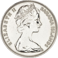 Munten, Bahama's, Elizabeth II, 5 Dollars, 1969, UNC-, Zilver, KM:10