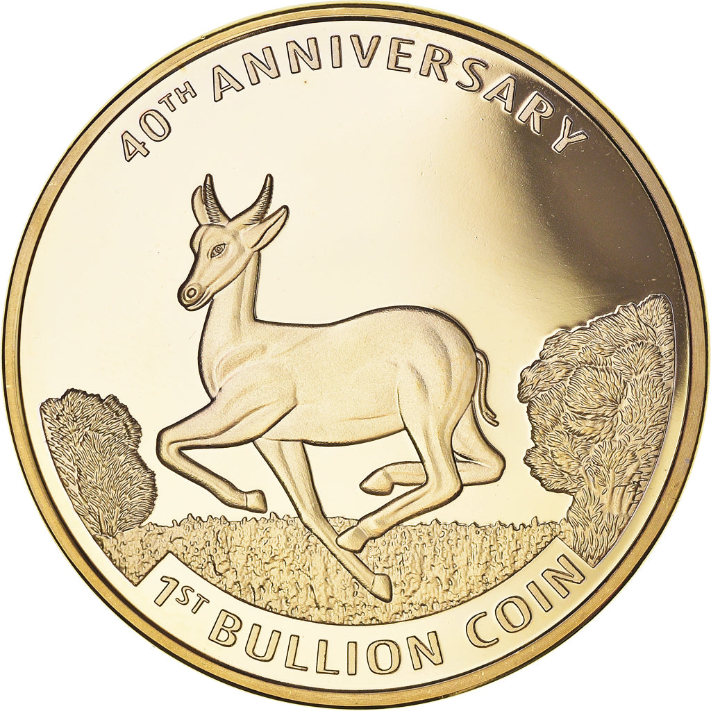 Sudafrica, Krugerrand, Krüger, 40 years Investment Coin, FDC, Rame dorato