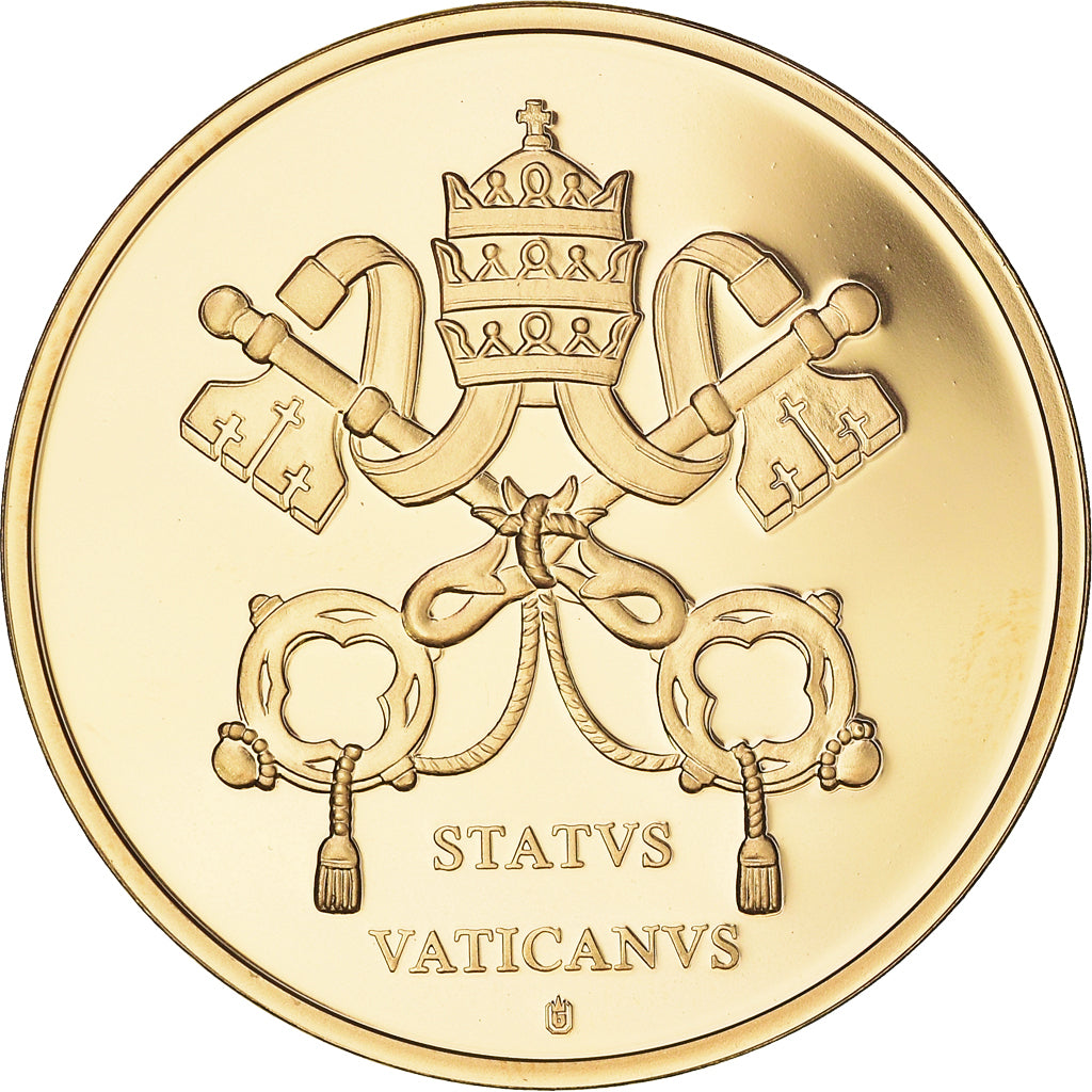 Vaticano, medalla, Le Pape François, 2013, FDC, Copper Gilt