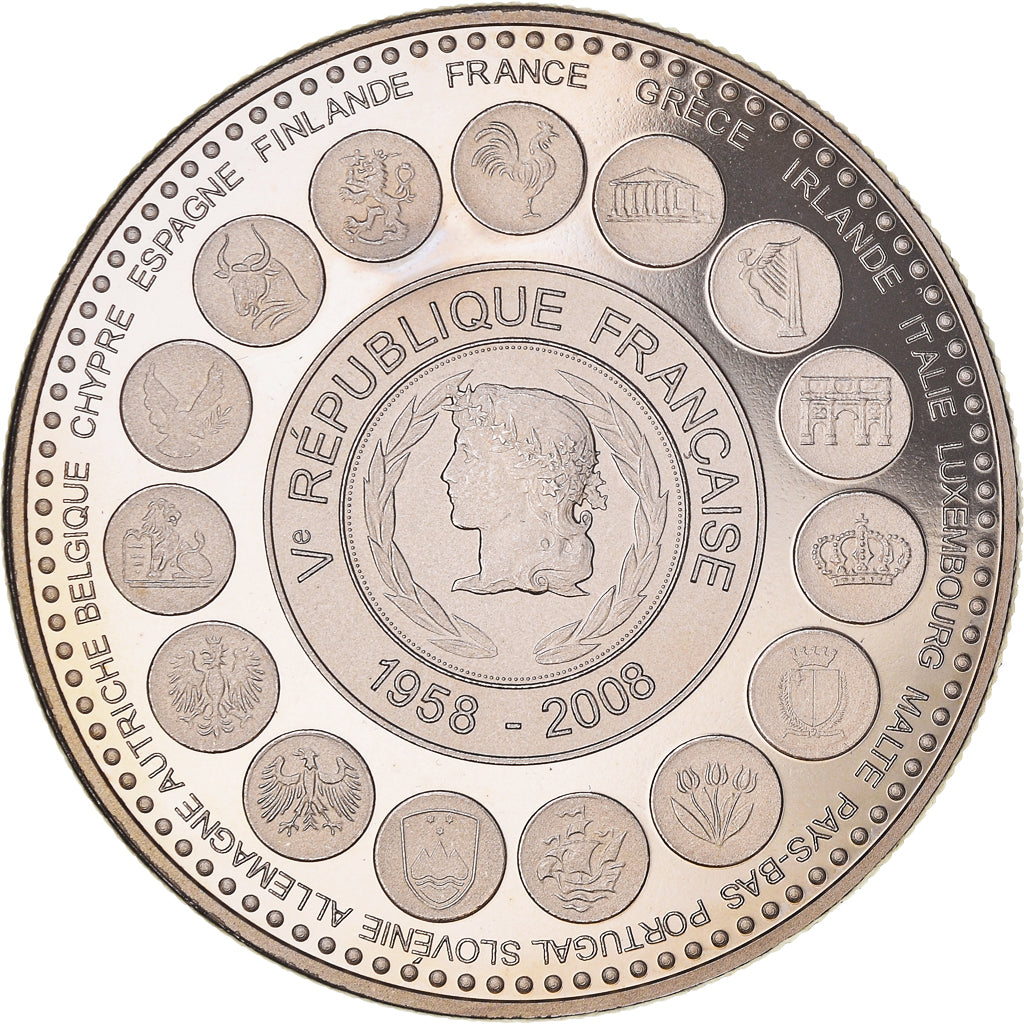 França, medalha, L'Europe des XXVII, Veme République, Politics, 2008