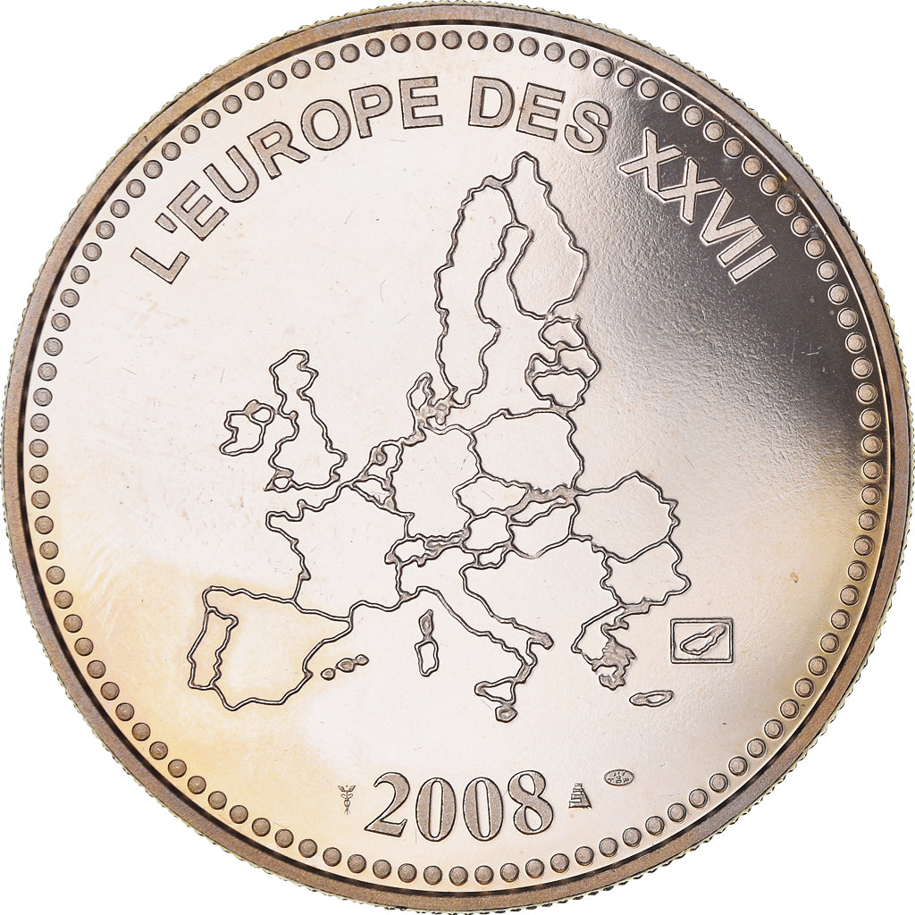 França, medalha, L'Europe des XXVII, Veme République, Politics, 2008