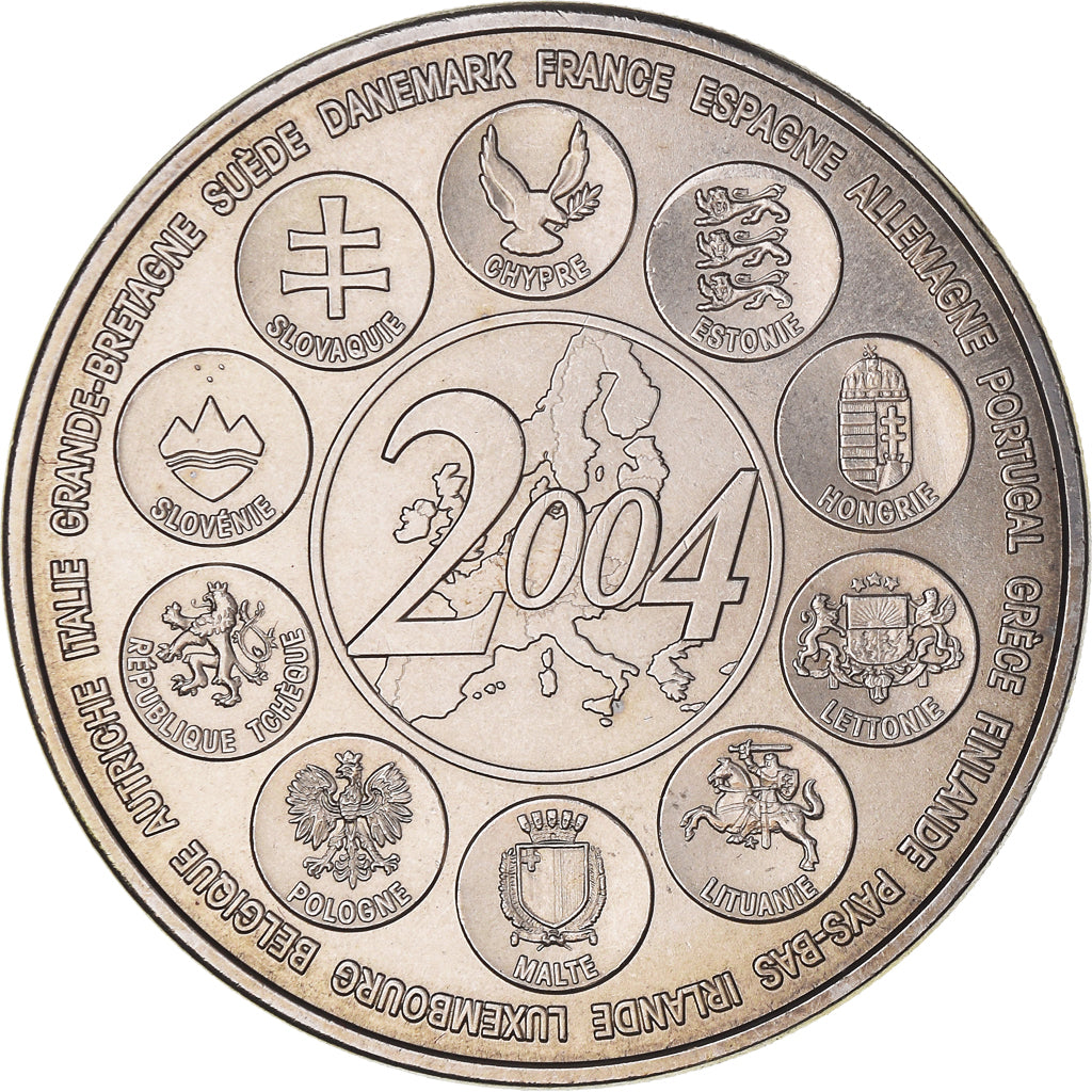 France, Medal, L'Europe des XXV, Essai, 2004, MS(65-70), Copper-nickel