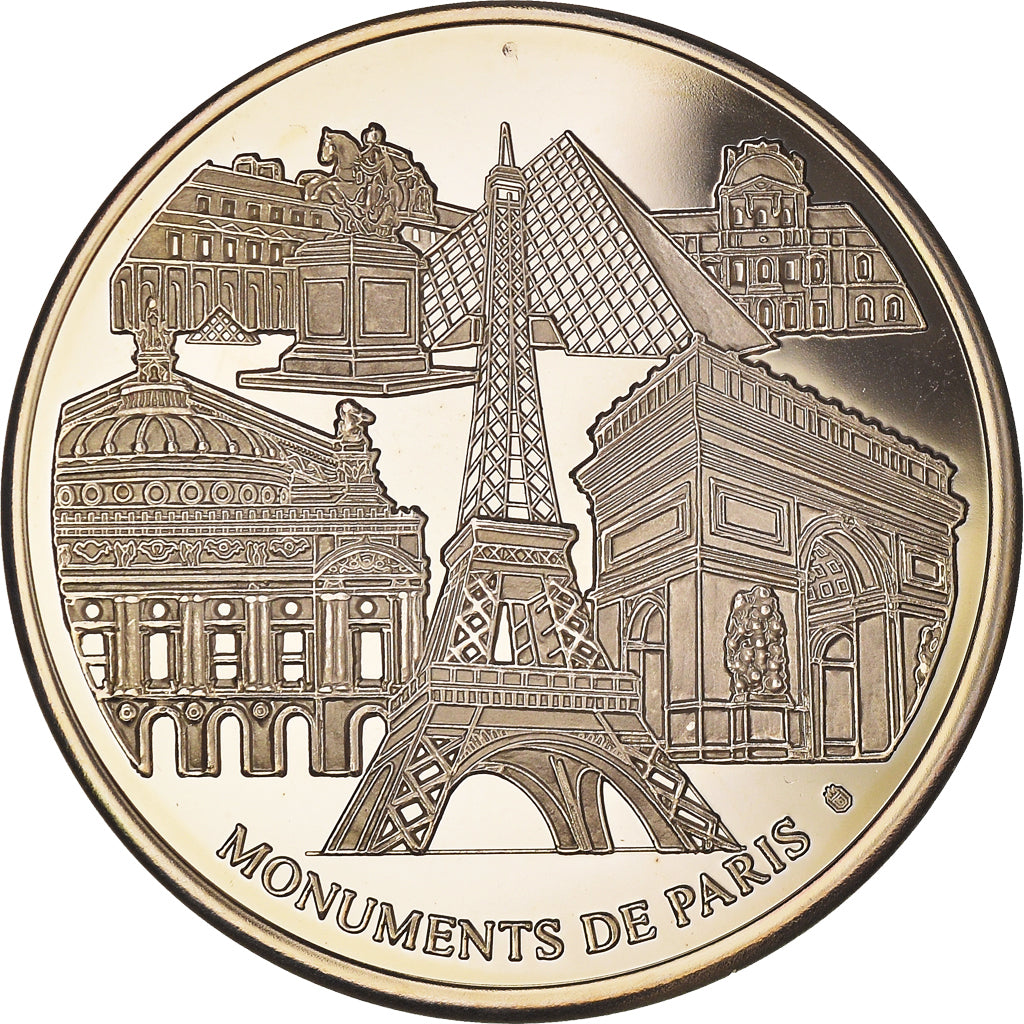 Frankrijk, Medaille, Monuments de Paris, La Tour Eiffel, UNC-, Copper-Nickel