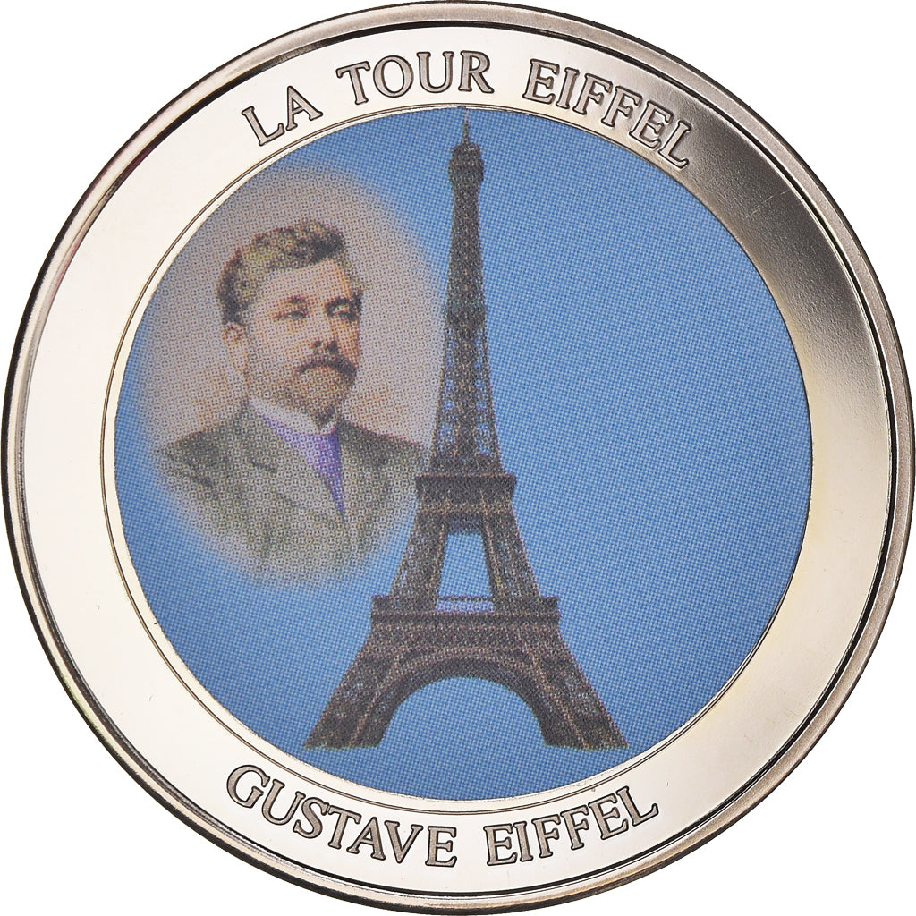 Frankreich, Medaille, Monuments de Paris, La Tour Eiffel, STGL, Copper-Nickel