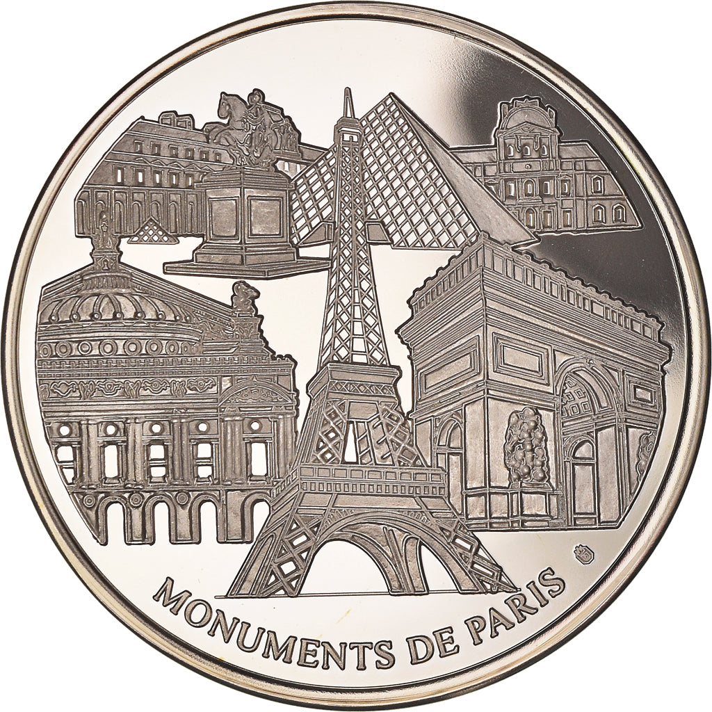 Frankreich, Medaille, Monuments de Paris, La Tour Eiffel, STGL, Copper-Nickel