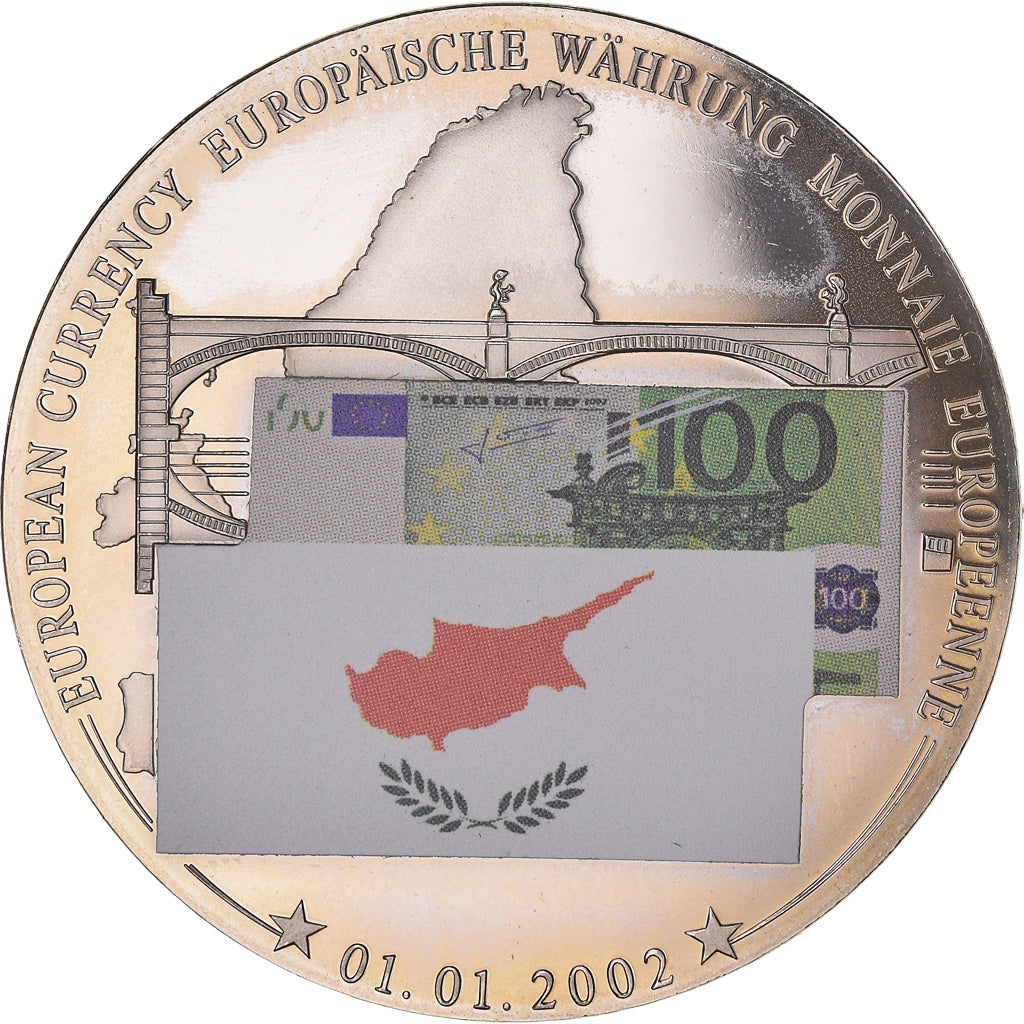Chypre, Médaille, Monnaie Européenne, Billet de 100 Euro, Politics, Society