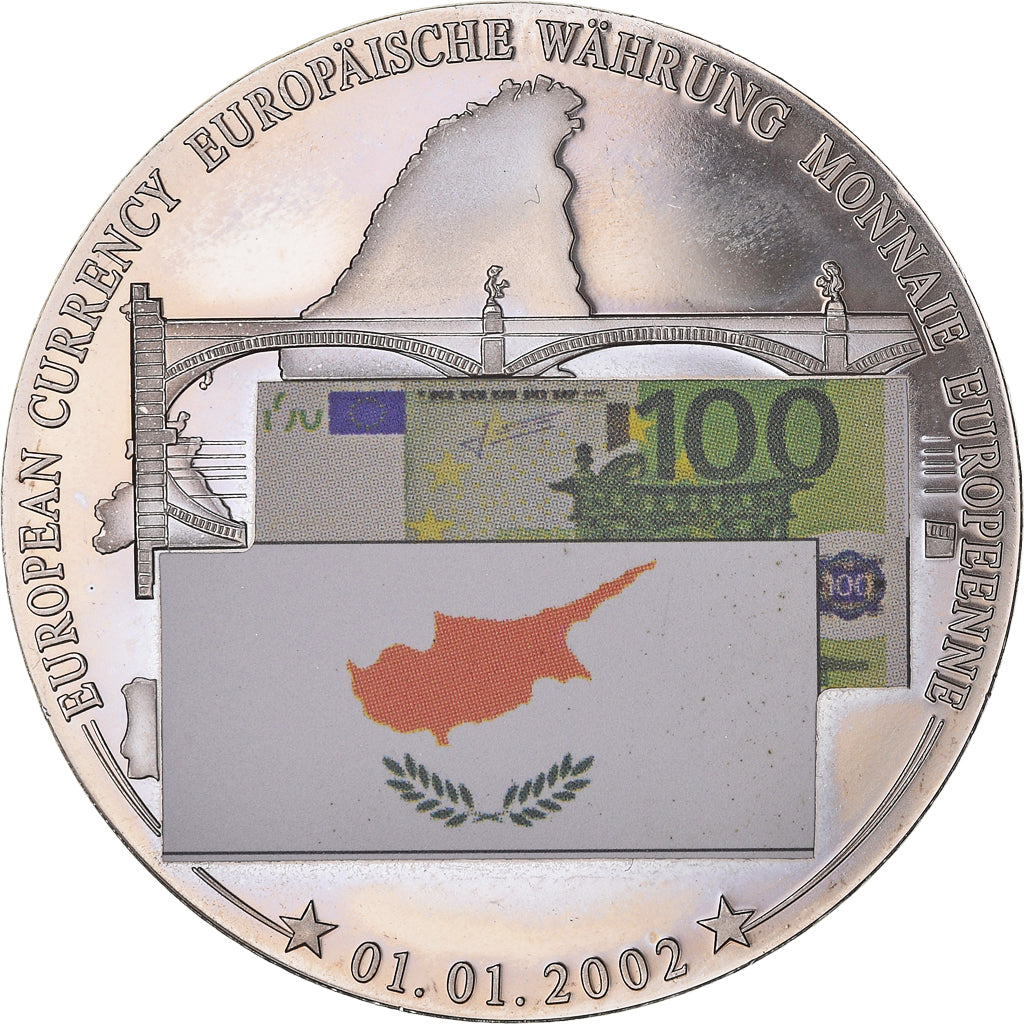 Chypre, Médaille, Monnaie Européenne, Billet de 100 Euro, Politics, Society