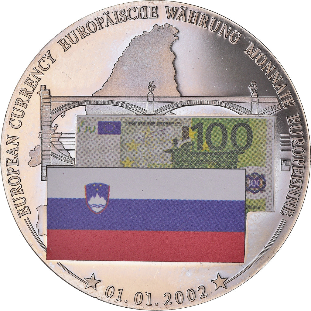 Eslovenia, medalla, Monnaie Européenne, Billet de 100 Euro, Politics, Society