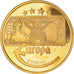 France, Medal, L'Europe, 20 Livres Chypriotes, Chypre, 2003, MS(64), Copper Gilt