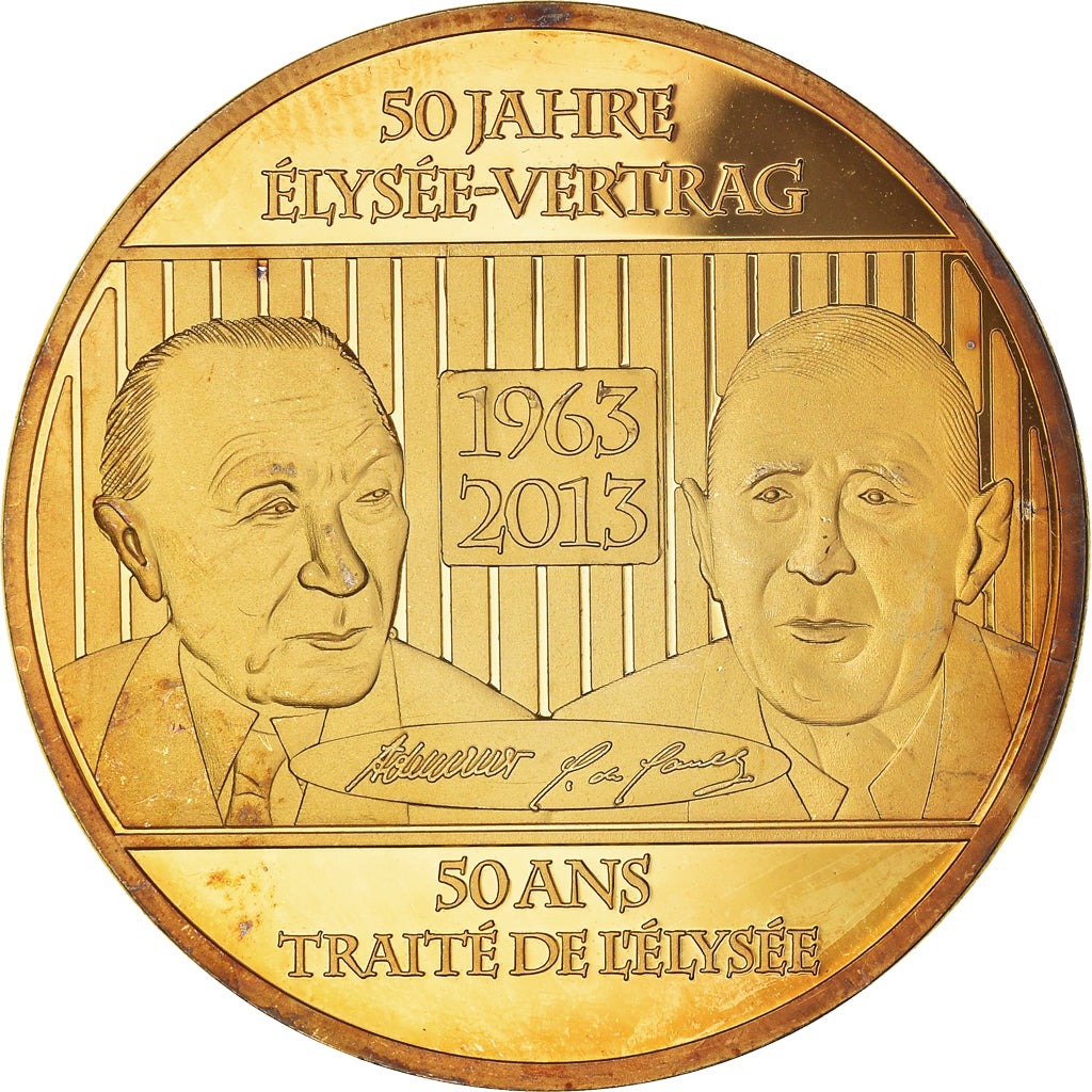 Frankrijk, Medaille, 50 Ans du Traité de l'Elysée, De Gaulle-Adenauer