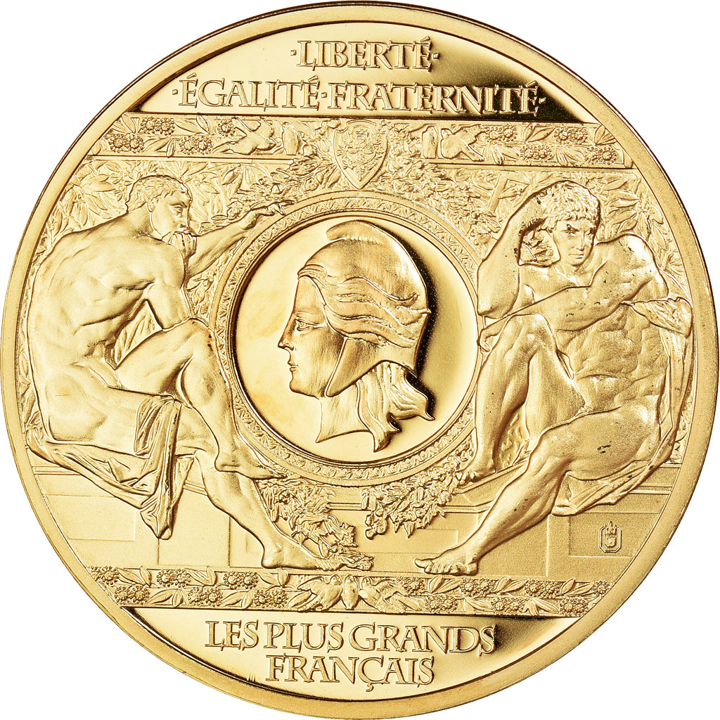 France, Medal, Emmanuel Macron, Les Plus Grands Français, MS(65-70), Copper