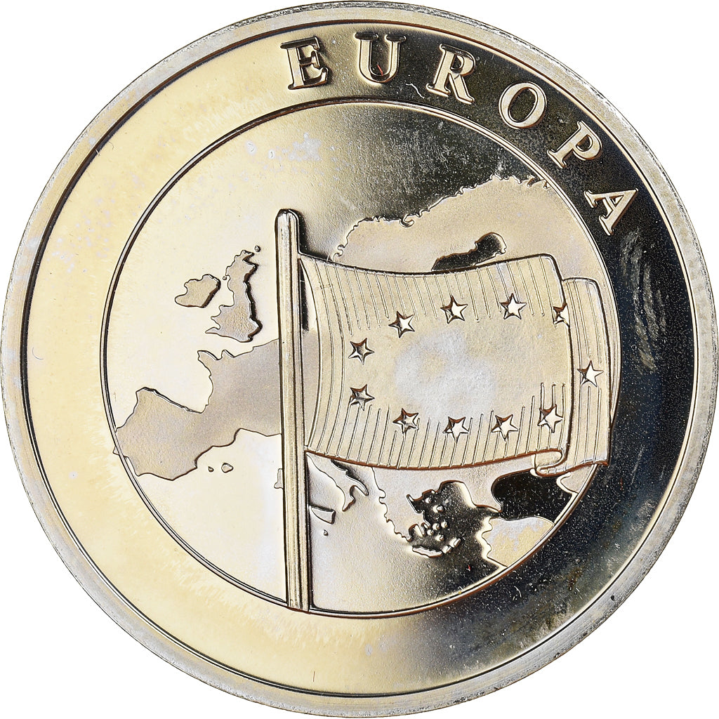 França, medalha, Ecu Euro, EUROPA, 1998, MS(64), Cobre-níquel