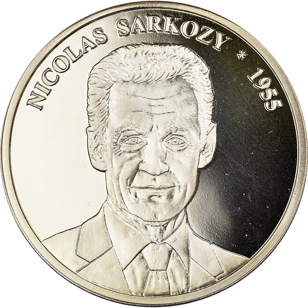 Francia, medaglia, Les Présidents Français, Nicolas Sarkozy, SPL+, Copper