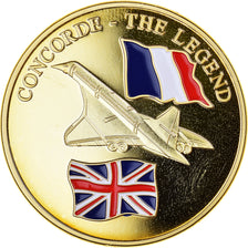 Francia, medaglia, Concorde, La Légende, Aviation, SPL+, Rame dorato