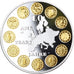 France, Medal, 10 ans de l'Euro, Politics, Society, War, MS(64), Copper Plated