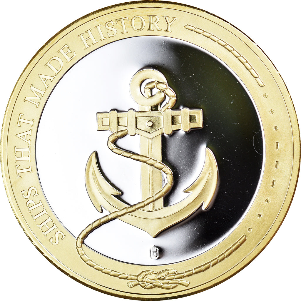France, Medal, Titanic, Shipping, MS(65-70), Copper Plated Silver
