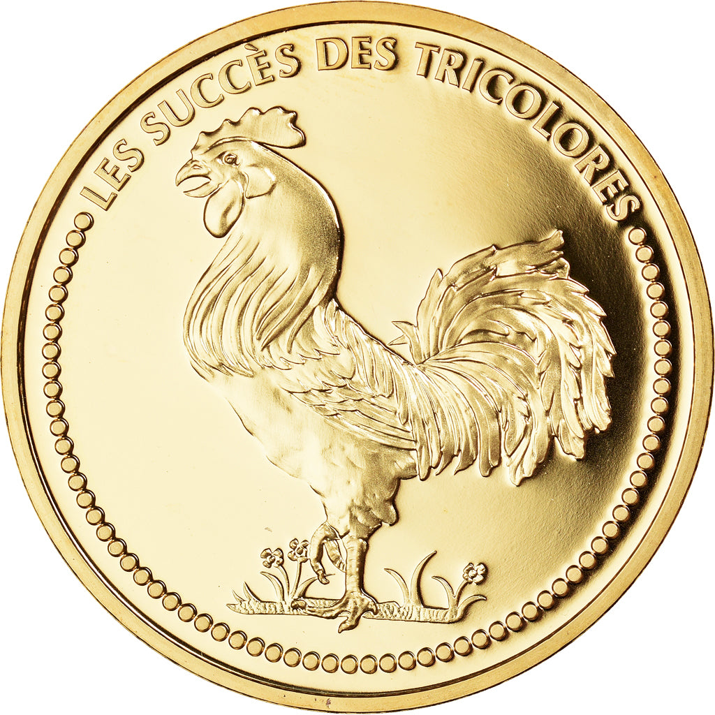 France, Médaille, La France Championne du Monde de Football, 1998, FDC, Copper