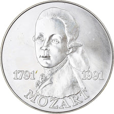 Francia, medaglia, Mozart et la Marquise de Pompadour, 1991, SPL, Argento