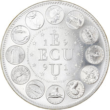 France, Medal, Ecu Europa, Marianne, 1991, Rodier, MS(65-70), Silver