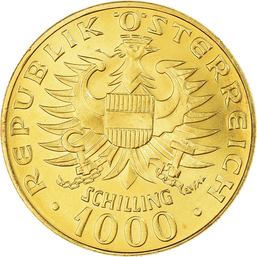 Coin, Austria, 1000 ans de la dynastie Babenberg, Autriche, 1000 Schilling