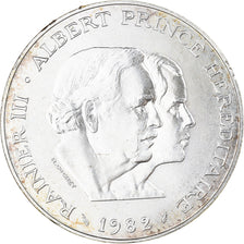 Moneta, Monaco, Rainier III, Rainier III et Albert, 100 Francs, 1982, SPL-