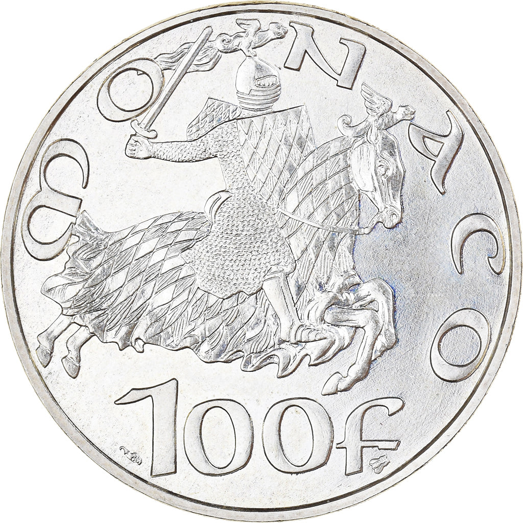 Münze, Monaco, Dynastie des Grimaldi, 100 Francs, 1997, UNZ, Silber, KM:176