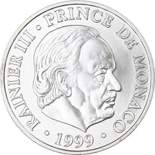 Moneda, Mónaco, Rainier III, 50e anniversaire de règne, 100 Francs, 1999