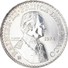 Coin, Monaco, Rainier III, 50 Francs, 1974, EF(40-45), Silver, KM:152.1