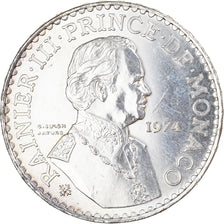 Coin, Monaco, Rainier III, 50 Francs, 1974, AU(50-53), Silver, KM:152.1