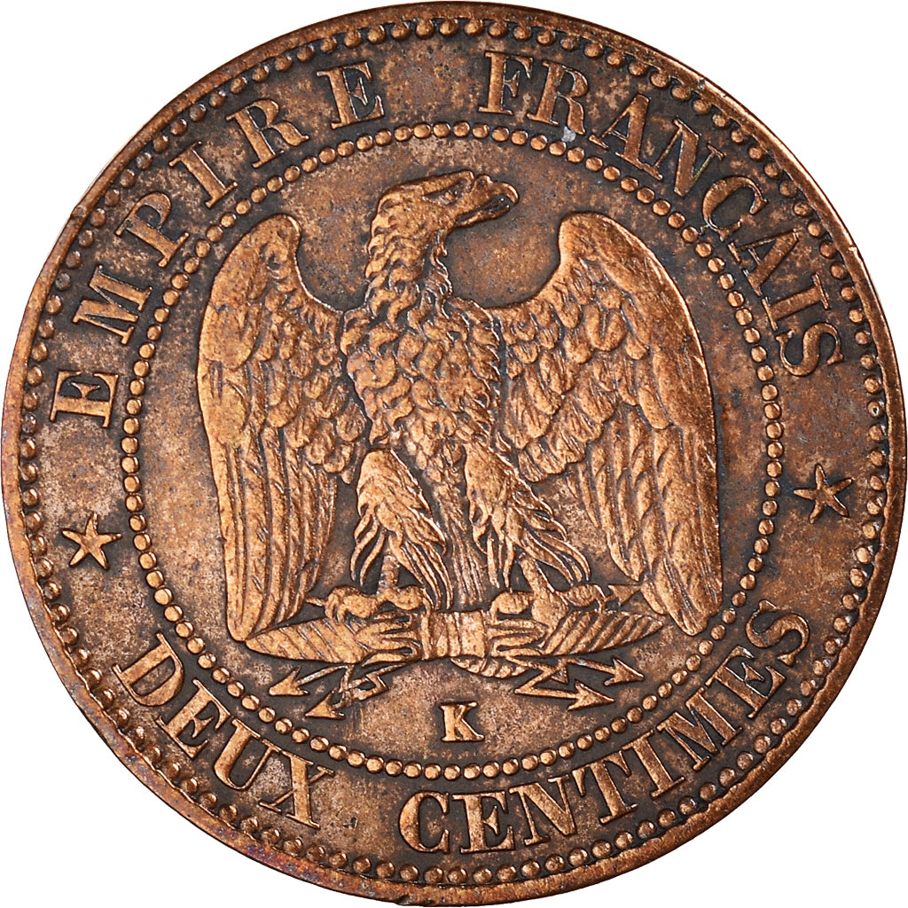 Coin, France, Napoleon III, Napoléon III, 2 Centimes, 1862, Bordeaux
