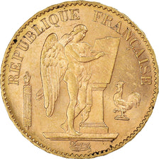 Munten, Frankrijk, Génie, 20 Francs, 1893, Paris, PR, Goud, KM:825