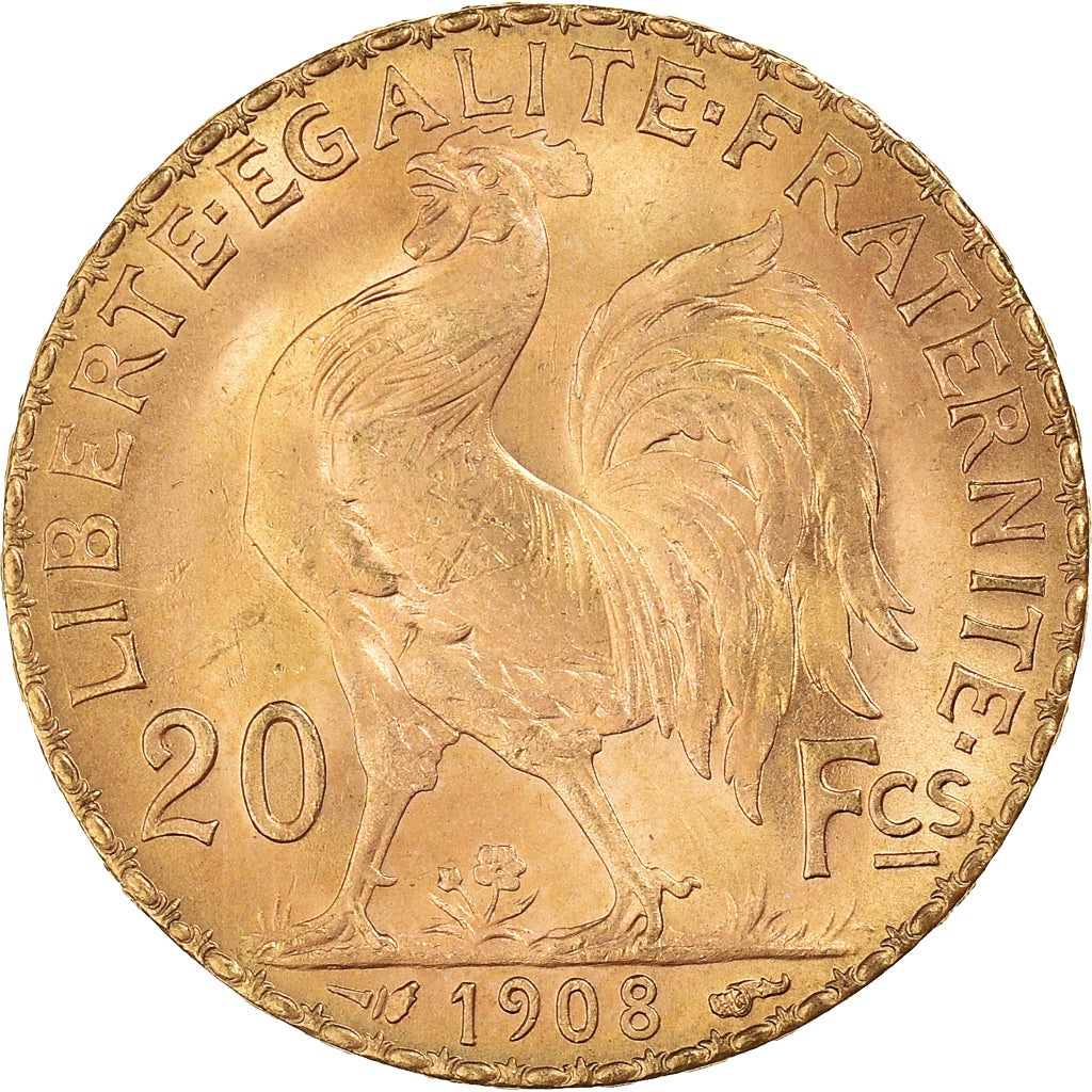 Monnaie, France, Marianne, 20 Francs, 1908, Paris, SPL+, Or, Gadoury:1064a