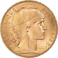 Monnaie, France, Marianne, 20 Francs, 1908, Paris, SPL, Or, Gadoury:1064a