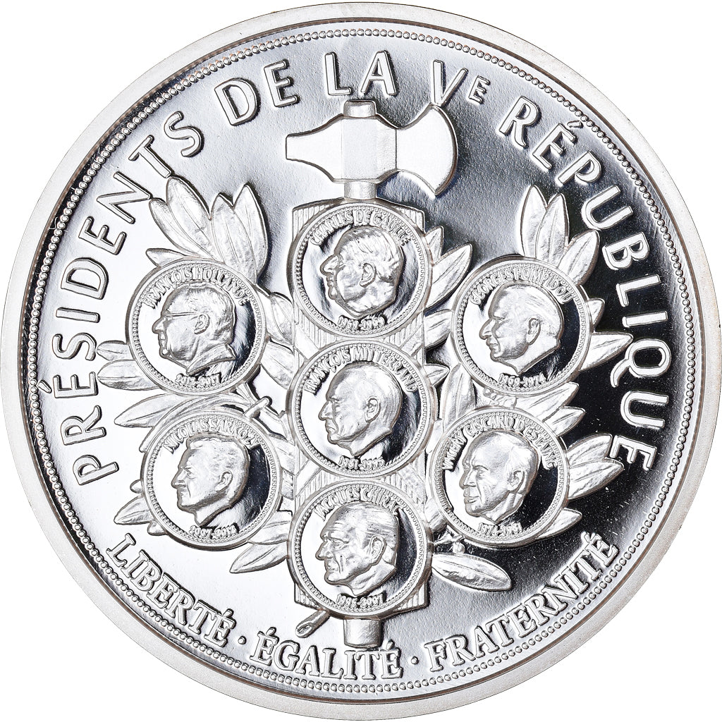 Francja, medal, Les Présidents de la République Française, MS(65-70)