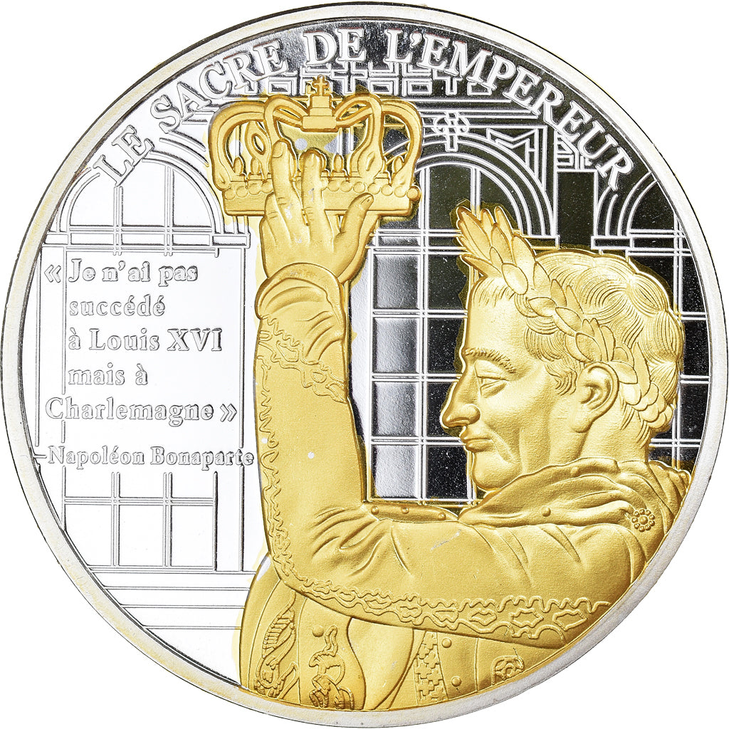 Frankrijk, Medaille, La vie de Napoléon Bonaparte, le Sacre de l'Empereur, FDC