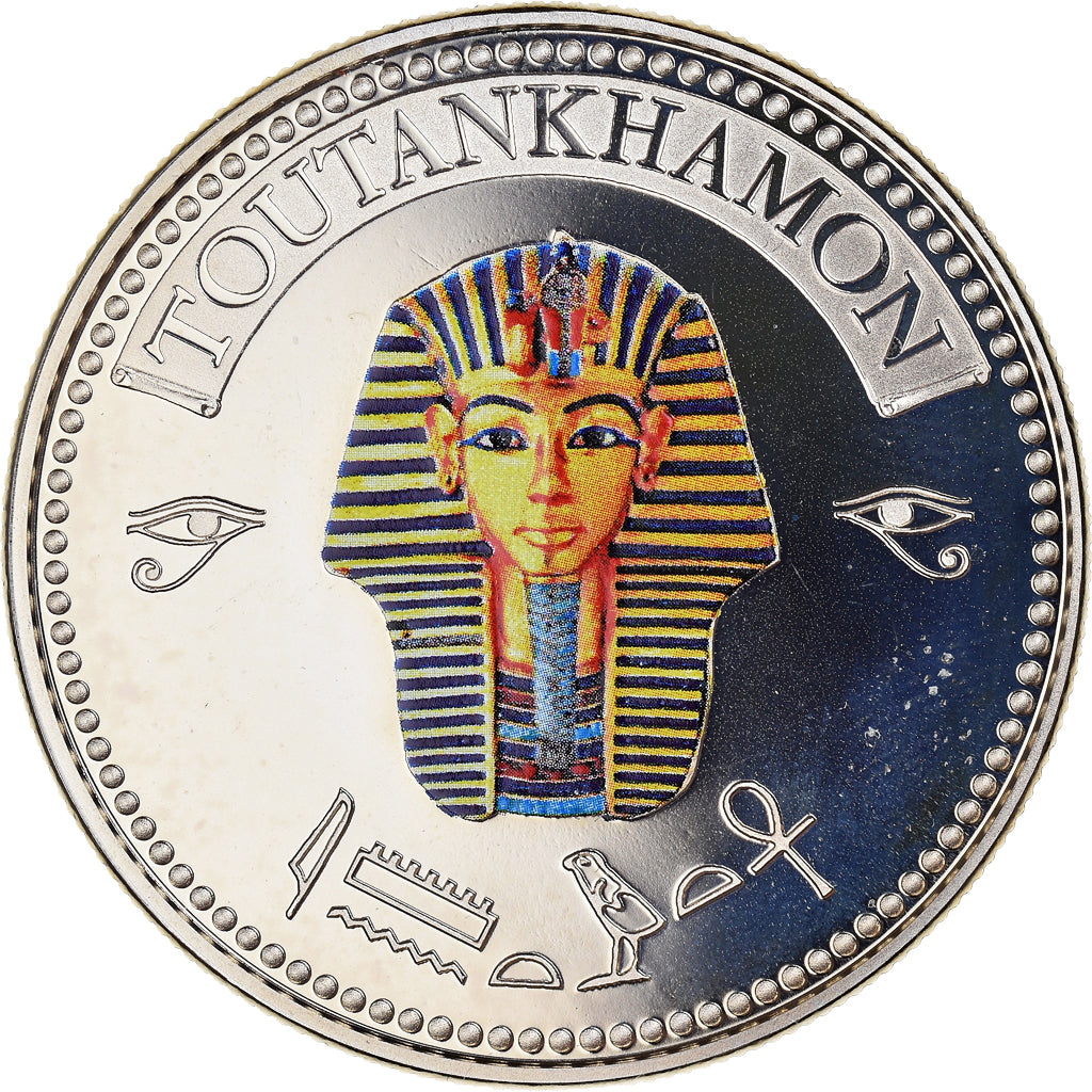 Egitto, medaglia, Trésors d'Egypte, Toutankhamon, History, FDC, Rame-nichel