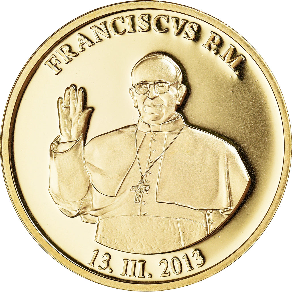 Watykan, medal, Le Pape François, 2013, MS(65-70), Stop miedzi
