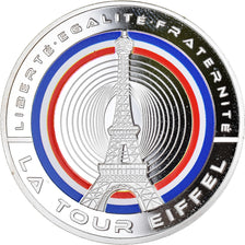 France, Medal, Les Fleurons Français, La Tour Eiffel, MS(65-70), Copper Plated