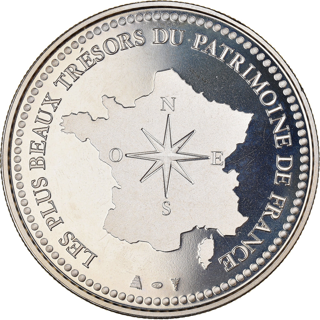 Francia, medaglia, Nimes - La Maison Carrée, FDC, Rame-nichel